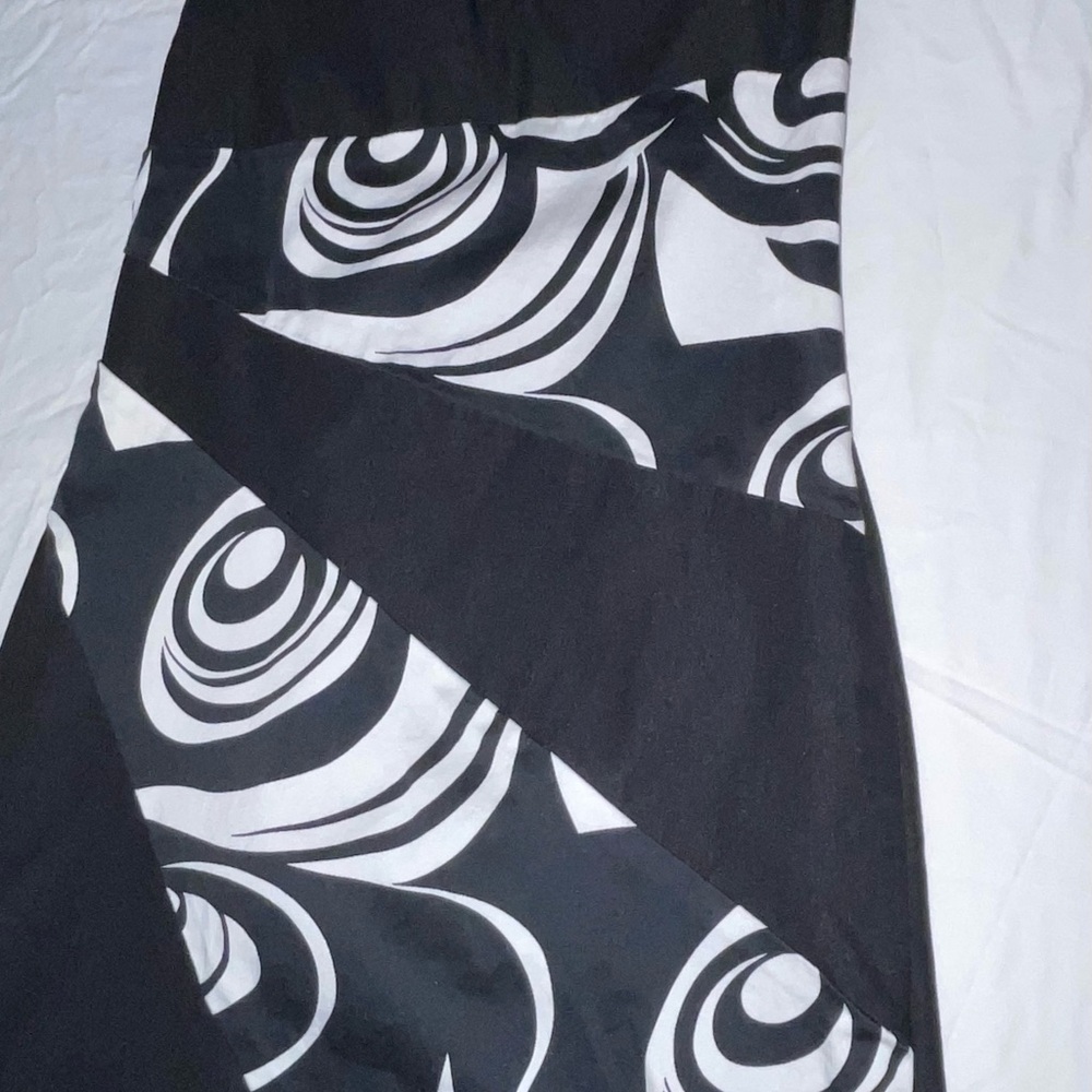 Rue21 Black and White Strapless Dress